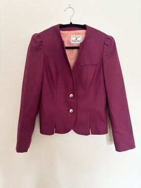 Vintage plum blazer-small